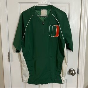 Sports pullover “o” shirt sleeve windbreaker